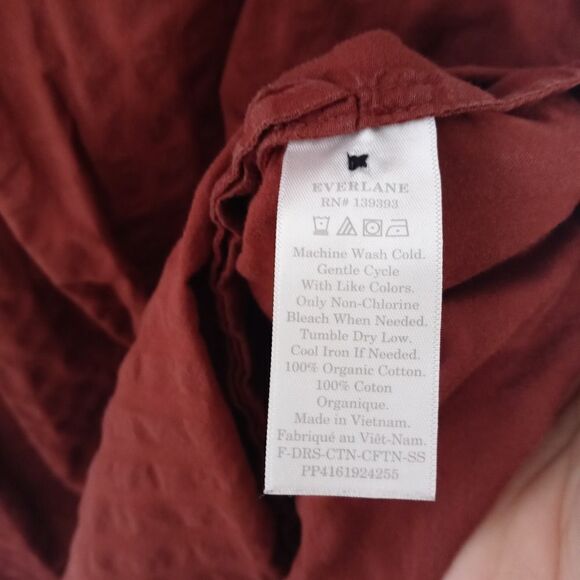 Everlane rustic brown dress size small - Picture 7 of 8